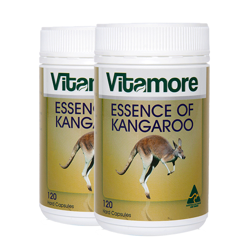 Vitamore澳洲红袋鼠精胶囊男性提高精力备孕活力精力120粒*2维他