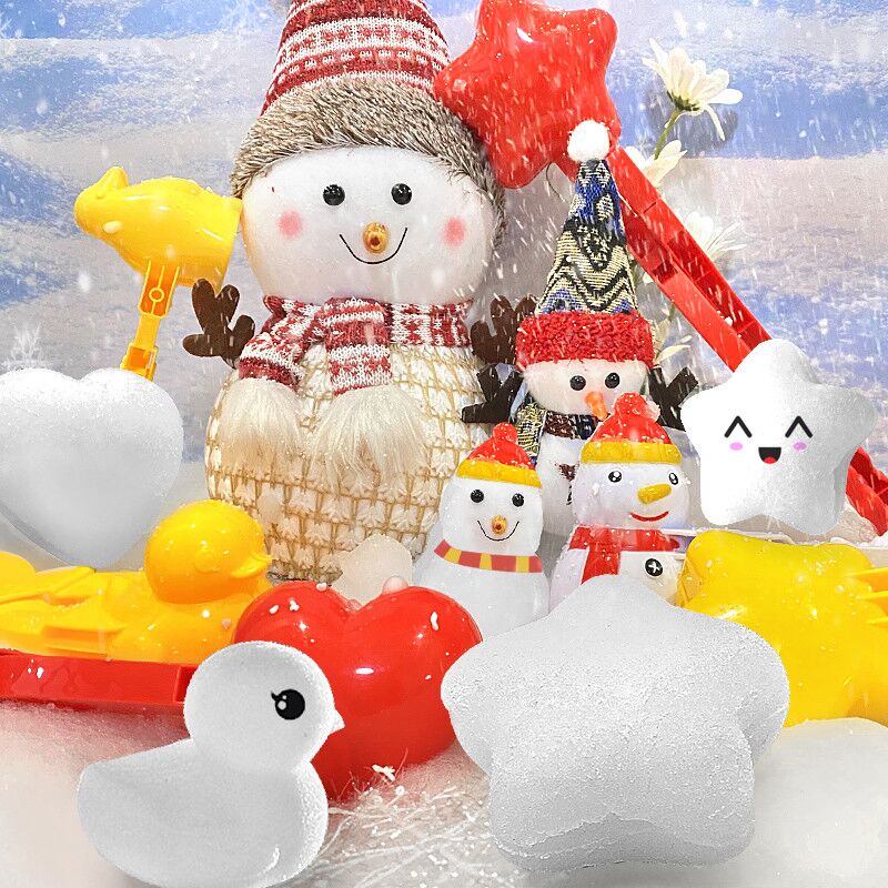 小鸭子儿童夹雪球夹子玩雪堆雪人工具模具下雪玩具装备打雪仗神器