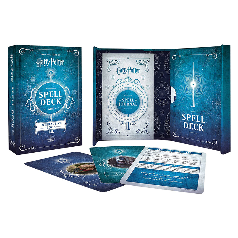 哈利波特 咒语和互动书 Harry Potter Spell Deck and Interactive Book of Magic 英文原版儿童读物 进口英语书籍