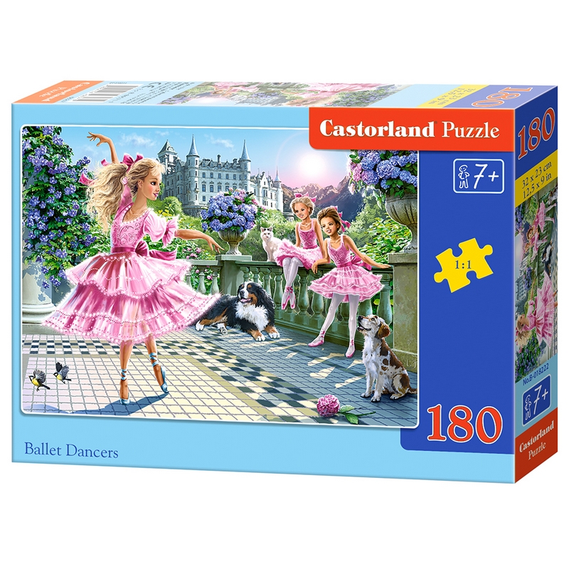 Castorland 波兰进口儿童拼图180片 跳舞的女孩益智卡通玩具礼物