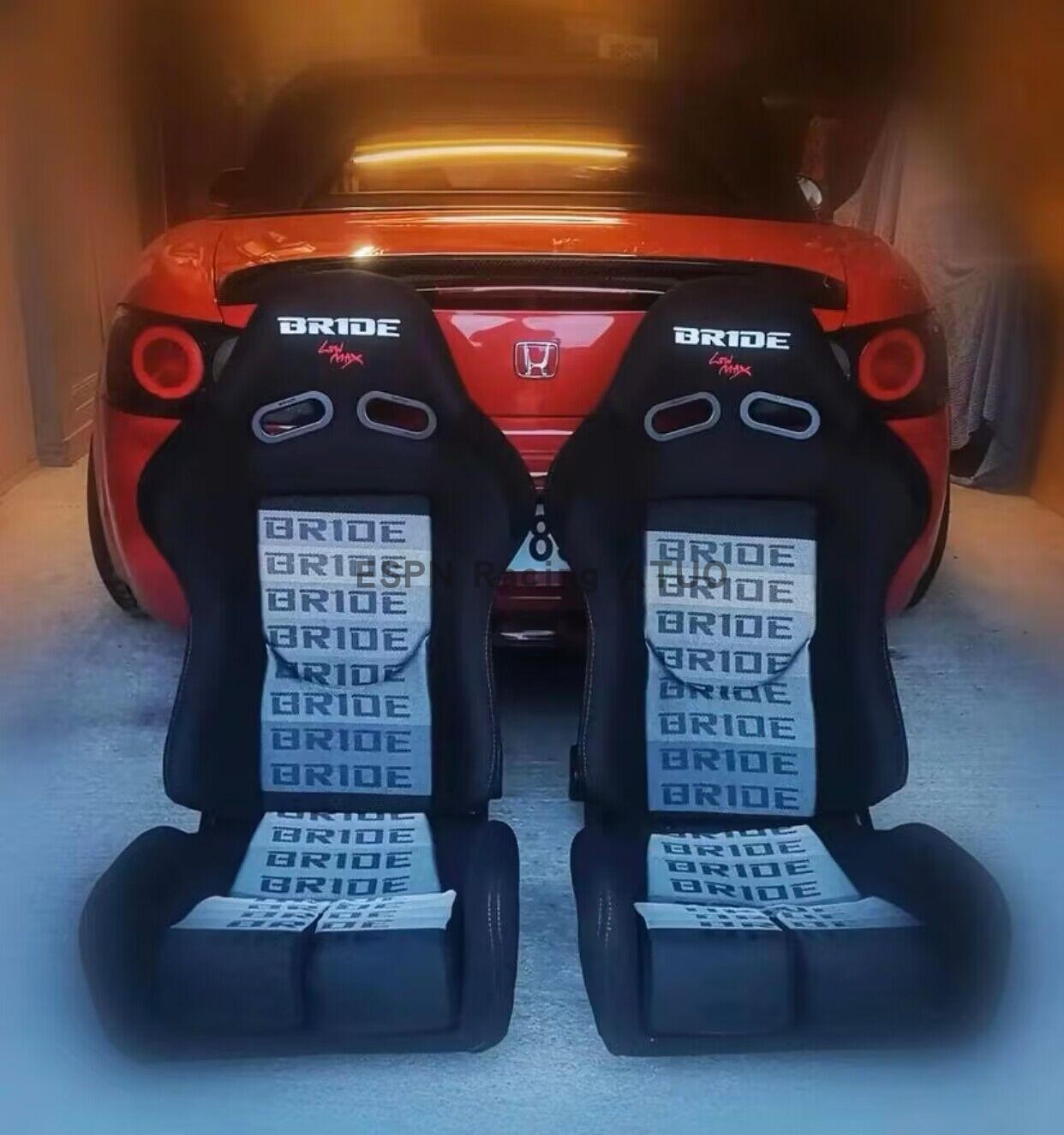 BRIDE改装碳纤维可调靠背桶椅 电竞VR改装汽车通用赛车座椅