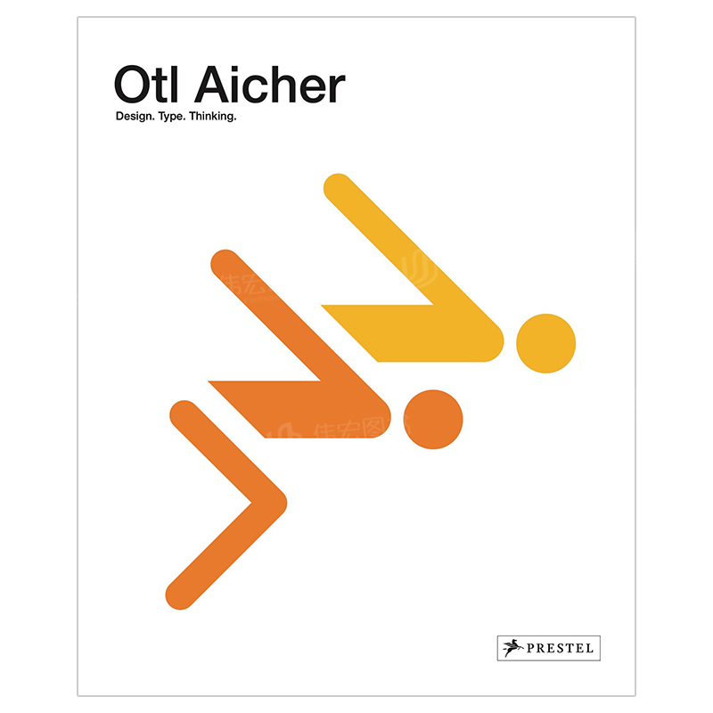 【现货】奥托·艾舍英文字体图案标志平面设计精装进口原版外版书籍Otl Aicher Winfried Nerdinger