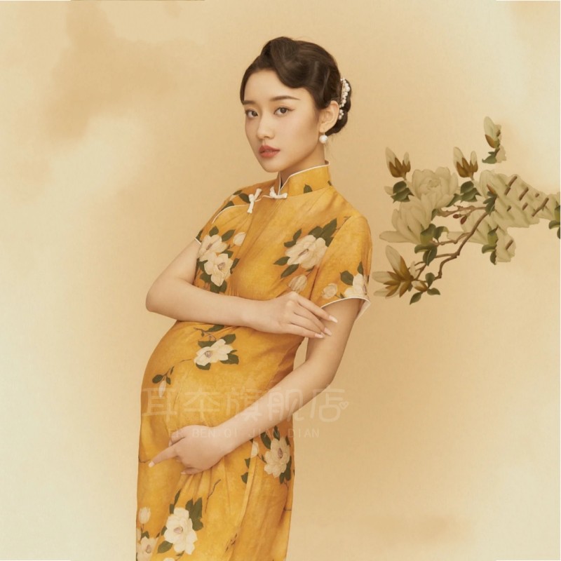 中国风孕妇照