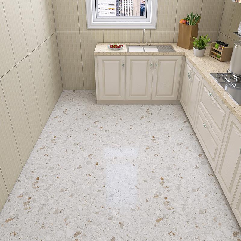 厨房地板革防油防滑水泥地直接铺塑胶地板贴纸家用卫生间地胶地垫
