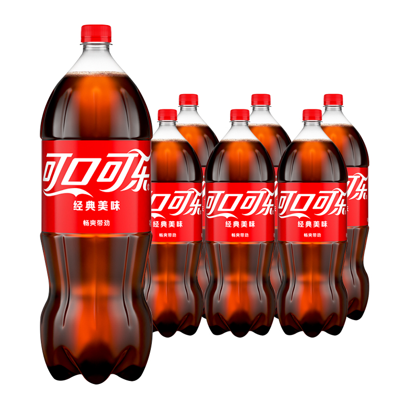 可口可乐 碳酸饮料 2L*6瓶 大瓶分享装 江浙沪皖包邮