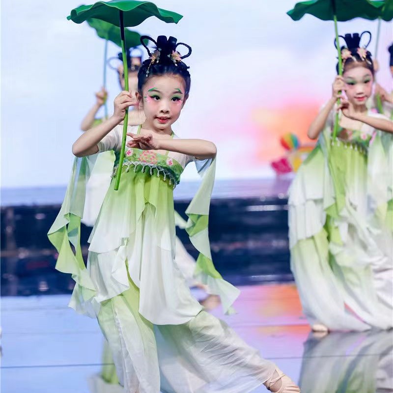 中国舞衣服女式 儿童