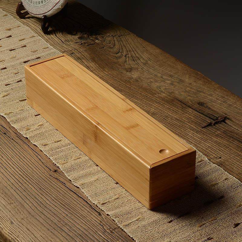长方形抽拉盖竹盒定做竹质檀香线香盒包装盒定制小号茶刀木盒定制
