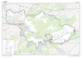 广州白云区太和镇市地图行政区划水系交通地形卫星流域打印定制