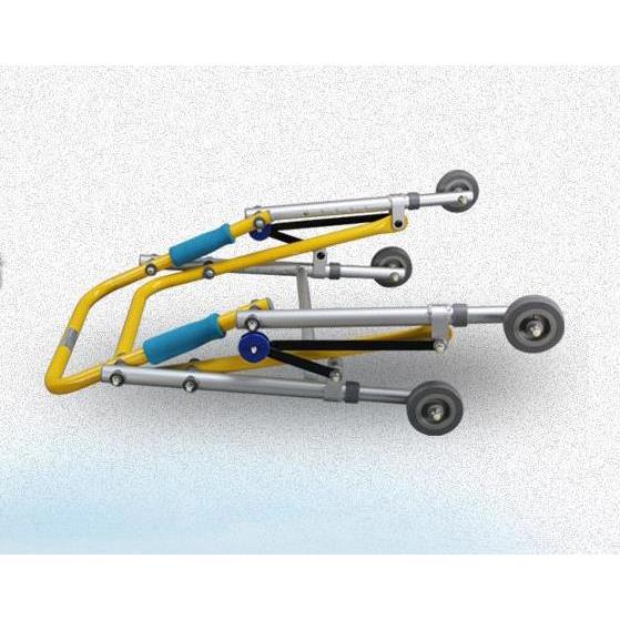 儿童铝合金折叠助行器带轮脑瘫学步车下肢康复助步器训练站立架