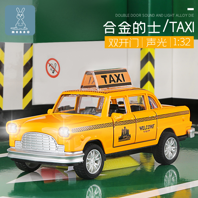 回力合金模型汽车出租车的士经典款福特雷鸟车模儿童玩具汽车礼物