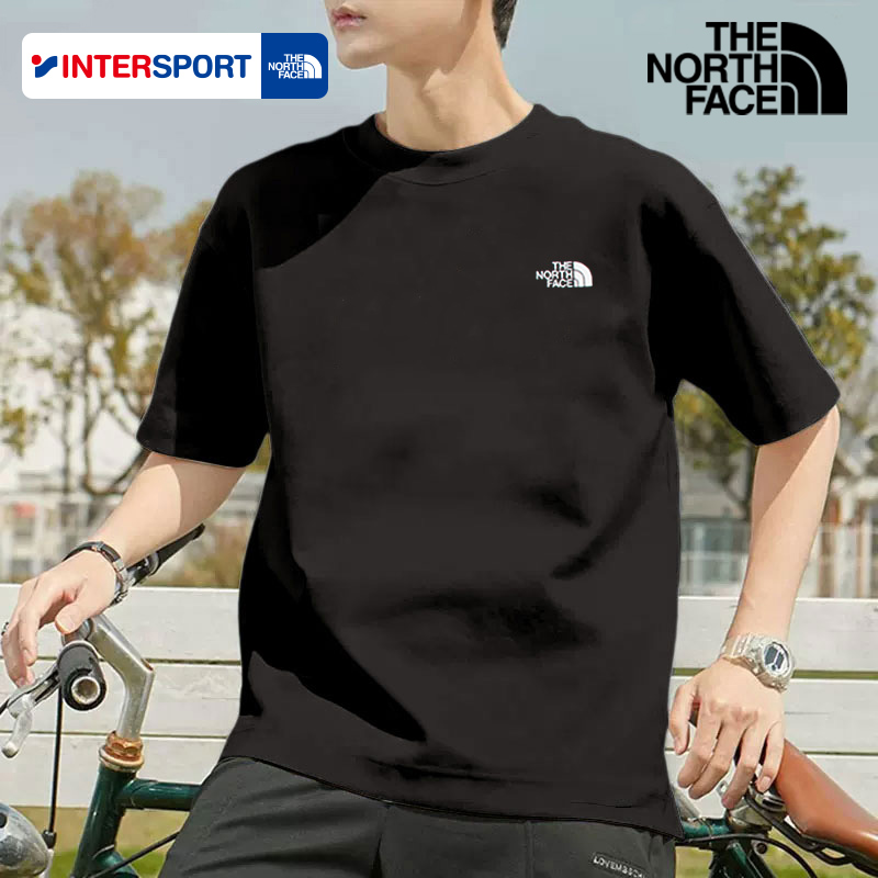 北面速干短袖男2024夏季新款黑色健身服休闲半袖上衣户外运动T恤