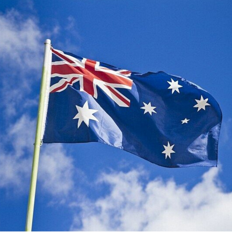 90*150cm 3*5ft澳大利亚国旗4号涤纶旗帜 打孔