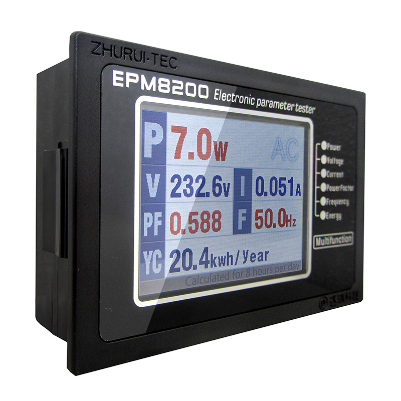 厂家直销EPM8200彩屏多功能电参数测试仪电参数测量仪清洁环保