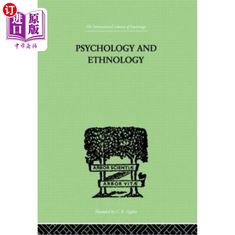 海外直订Psychology and Ethnology 心理学与民族学