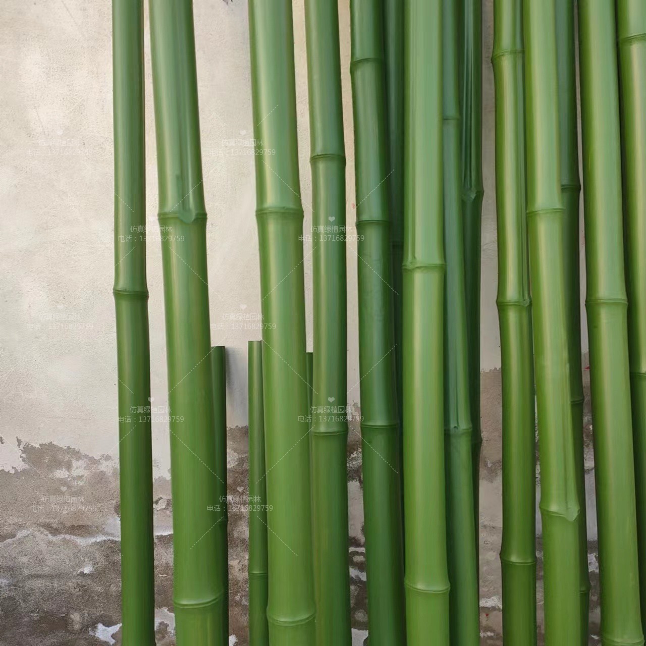 仿真绿色竹竿婚礼各场景高端装置新红竹子竹筒可定制直径长度颜色