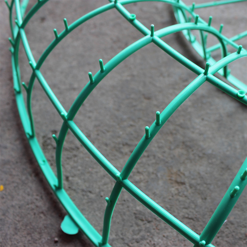 塑料花圈材料拱形架子圆形花圈架子熟料耐用花圈配件手工1米底架