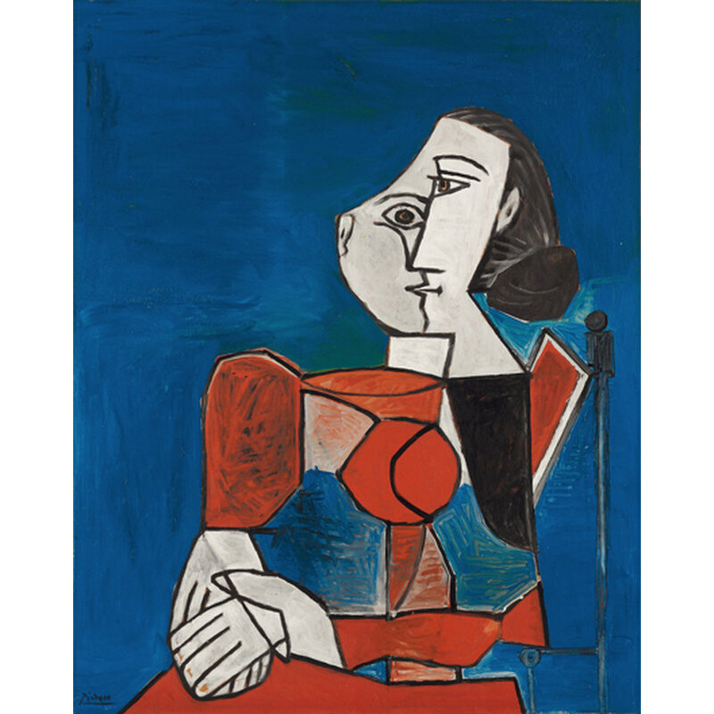 立体抽象手工装饰画毕加索Picasso油画玛丽泰蕾兹名画复制品