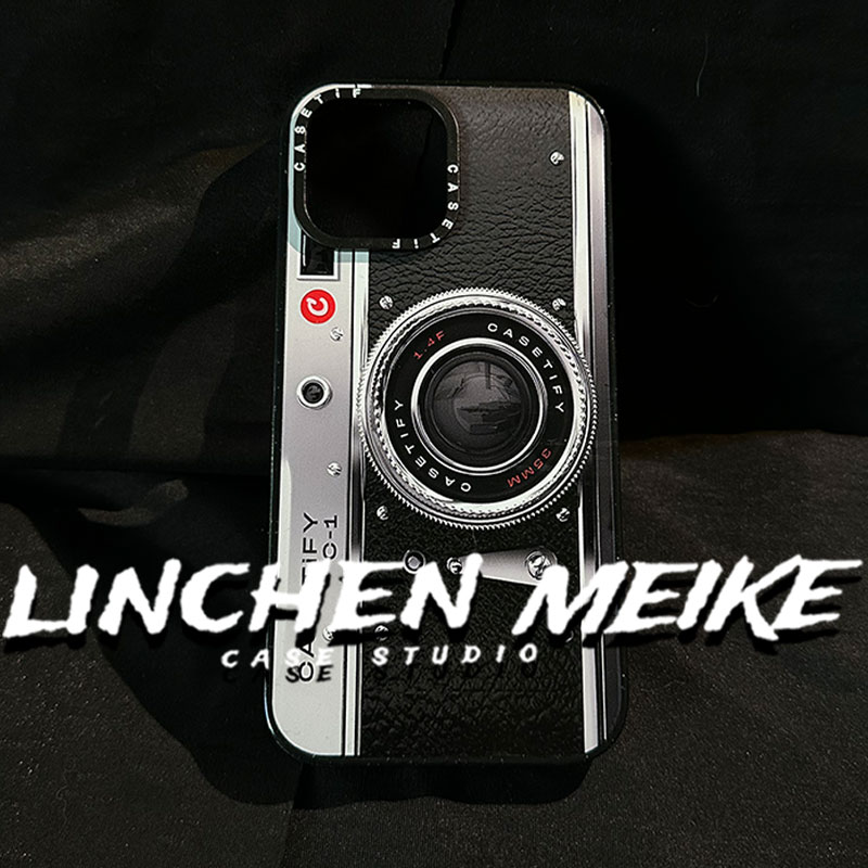 CASETI仿真复古相机单反15pro适用iPhone14promax苹果plus个性13潮创意12全包11防摔磁吸Magsafe保护套