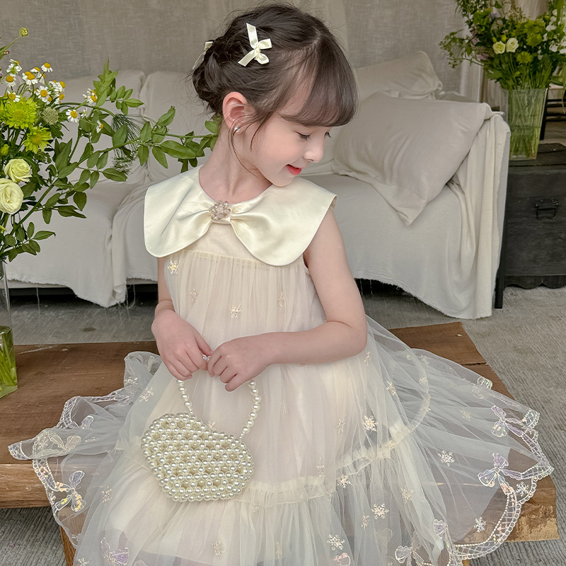 尤画2024原创设计新款夏季女童连衣裙小女孩生日礼服高级感公主裙