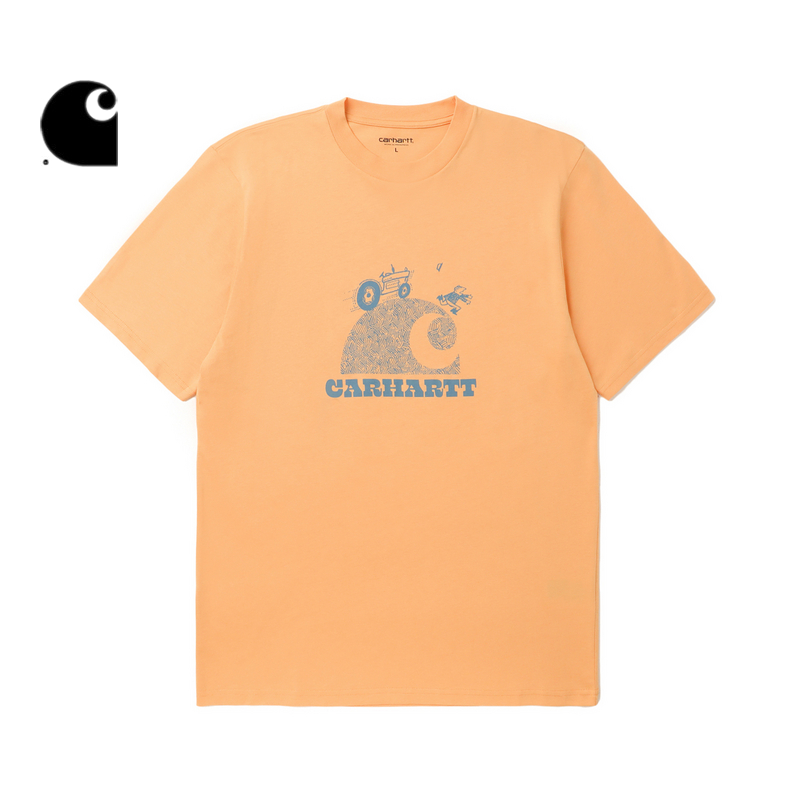 Carhartt WIP短袖T恤男装春夏卡通风割草机安全指引图案印卡哈特