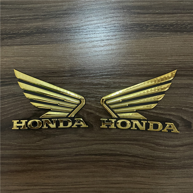 厂家适用本田车标电动踏板摩托车个性装饰贴花HOQNDA字母翅膀油箱