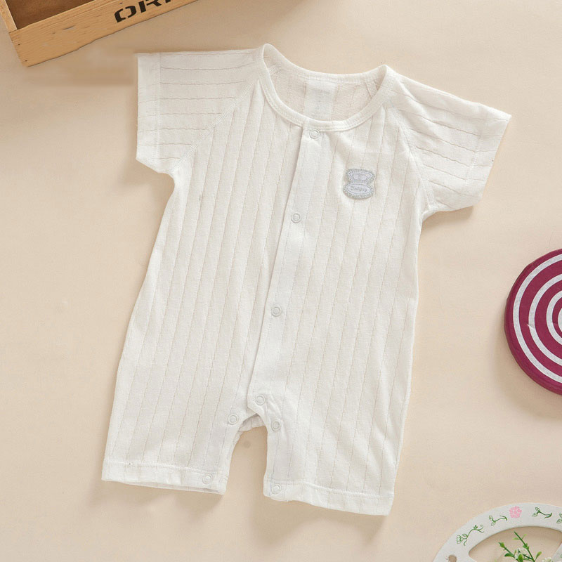 T-05婴儿短袖连体衣1:1纸样宝宝夏装睡衣新生幼儿0-1岁夏季裁剪图