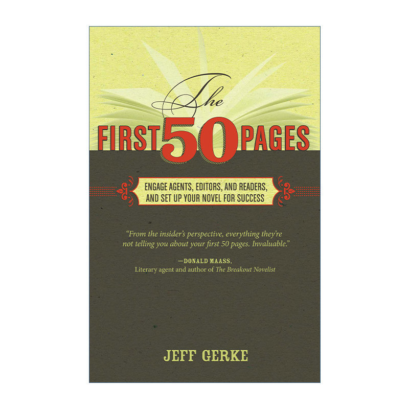 英文原版 The First 50 Pages 写好前五十页 创意写作书系 Jeff Gerke 英文版 进口英语原版书籍