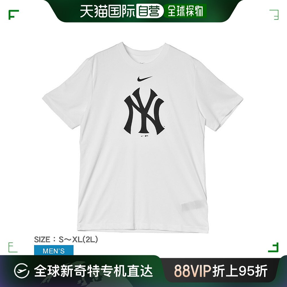 日本直邮耐克新款传奇标志T恤男士 ML0123SS 上衣纽约洋基队 MLB