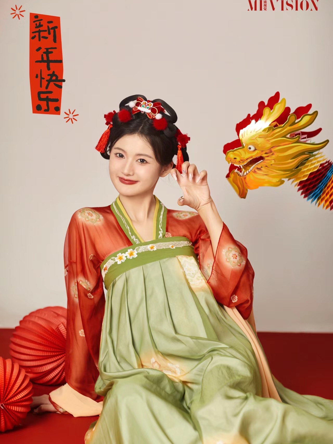 影楼孕妇拍照服装复古中国风中式古风汉服套装孕妇汉服艺术照摄影