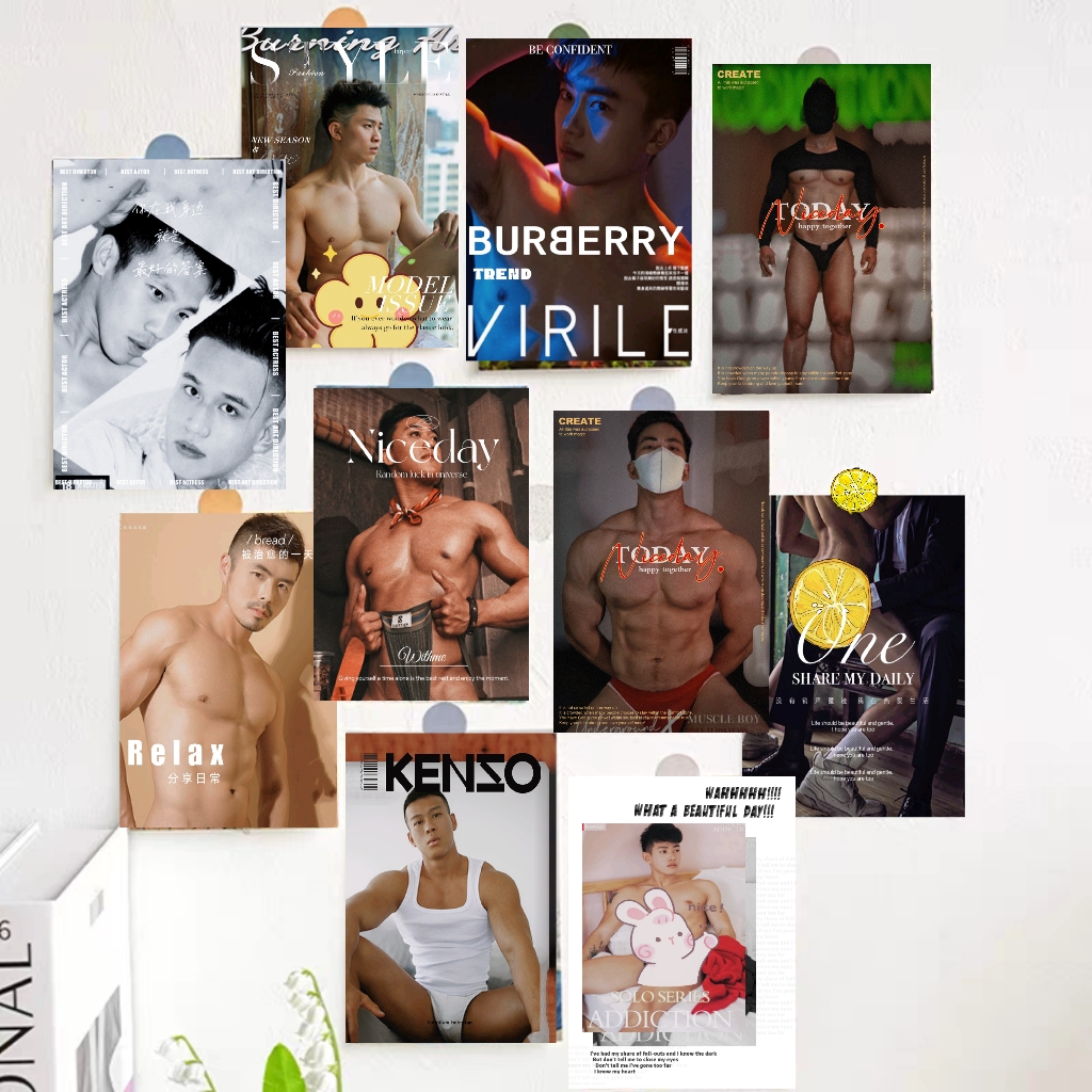 DIY猛男健身肌肉个性海报宿舍寝室装饰画多款性感男神贴纸画图片