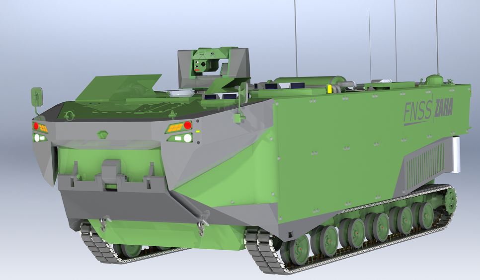 ZAHA 两栖车辆 (FNSS)3D模型