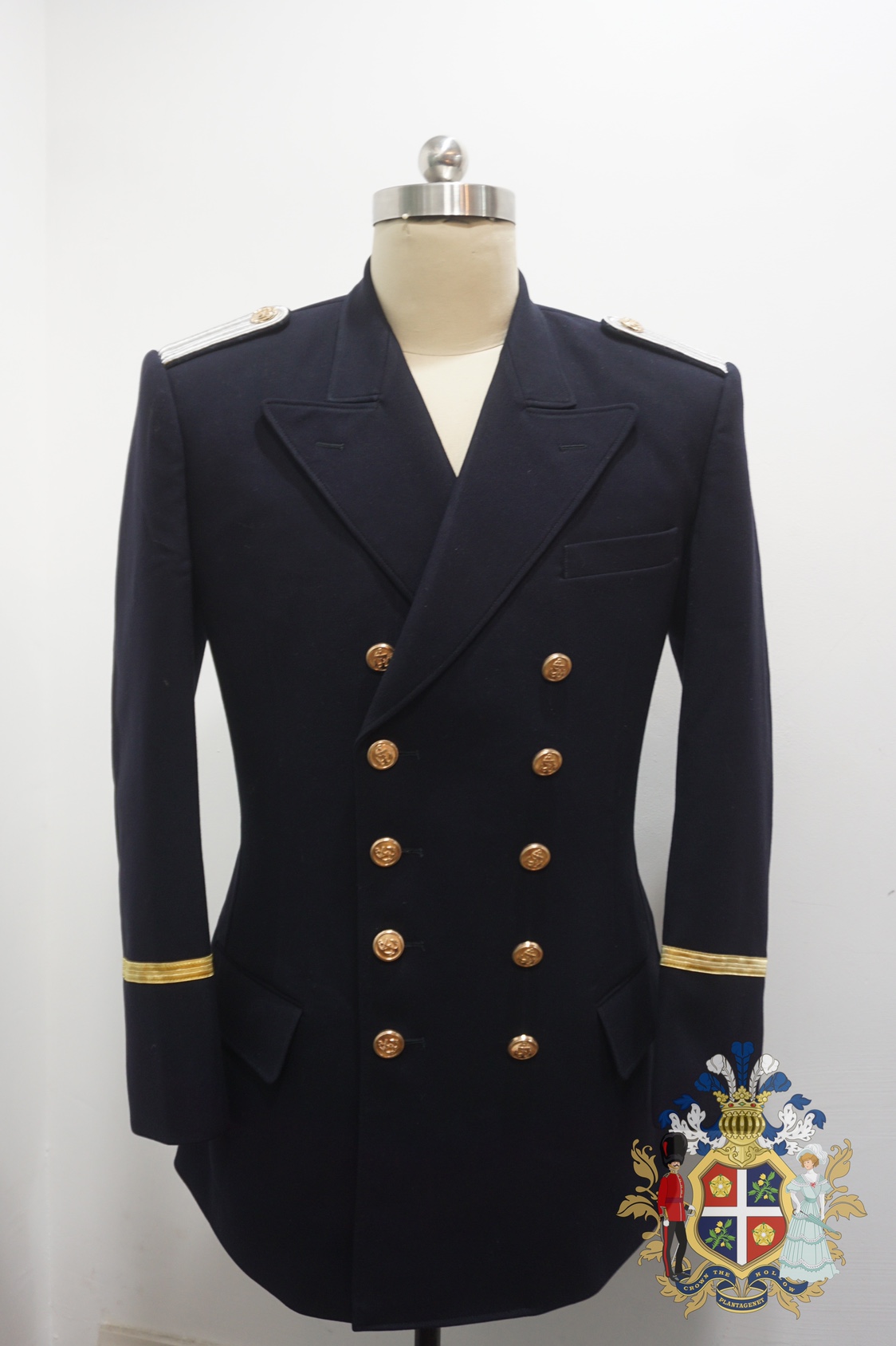 二战Krigesmarine东德民主德国海军军官双排扣西装常服
