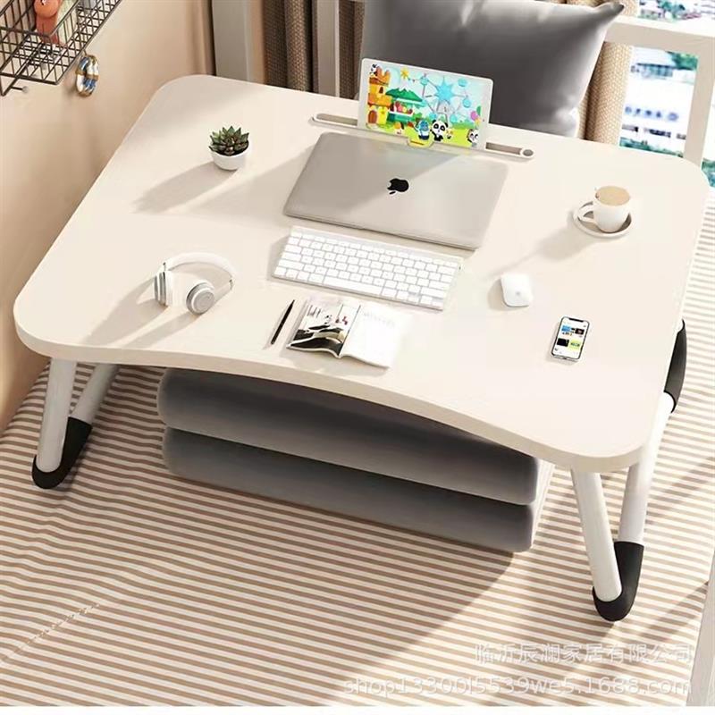 电脑桌床上小桌子懒人书桌卧室可折叠桌学生学习桌板京东一件代发