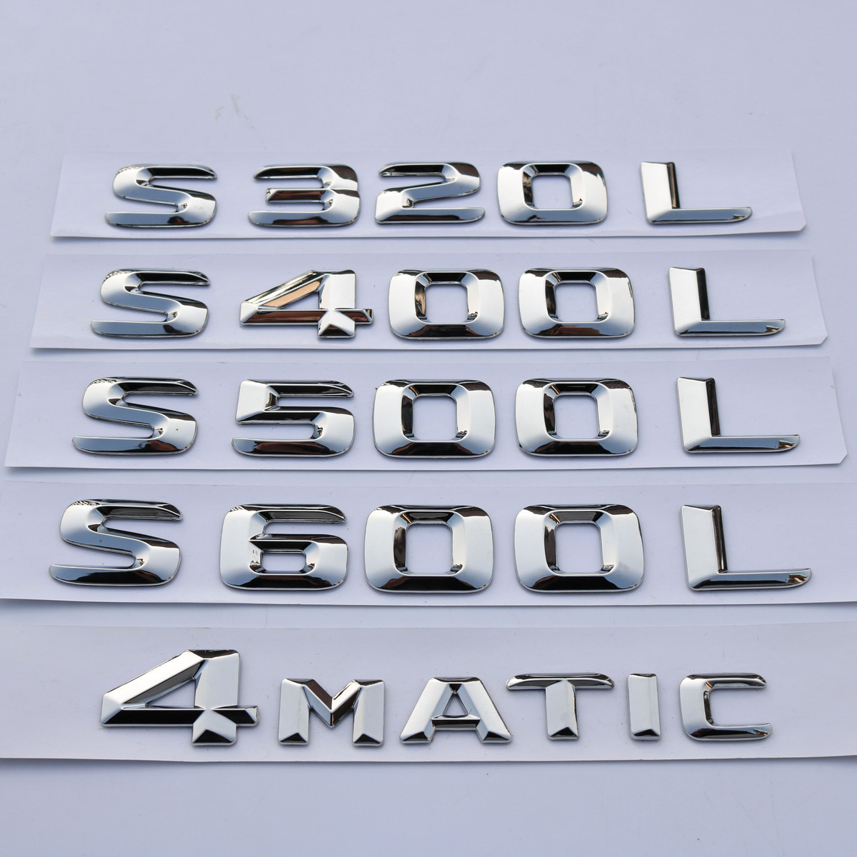 适用于奔驰S级S320L S350 S400L S500 S450L改装车标字母后尾标贴