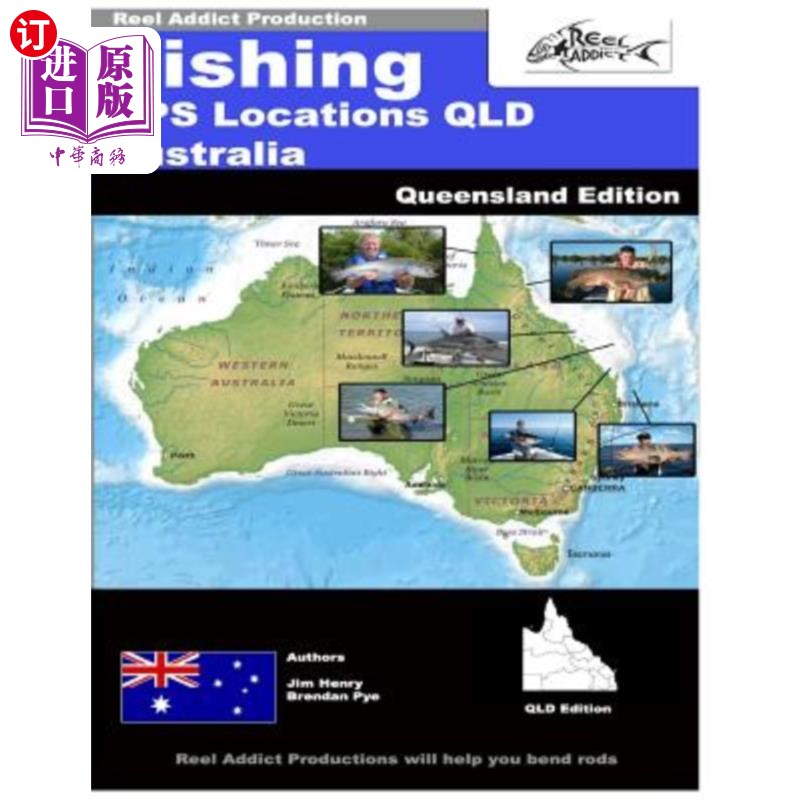 海外直订Fishing GPS Locations QLD Australia: Fishing GPS Markers Australia 澳大利亚昆士兰州渔业GPS位置：澳大利亚渔