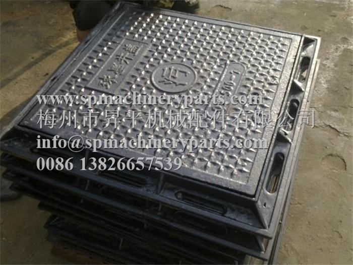 铸造厂商生产加工外贸出口科威特铸铁方形沙井盖 铸铁井盖1000
