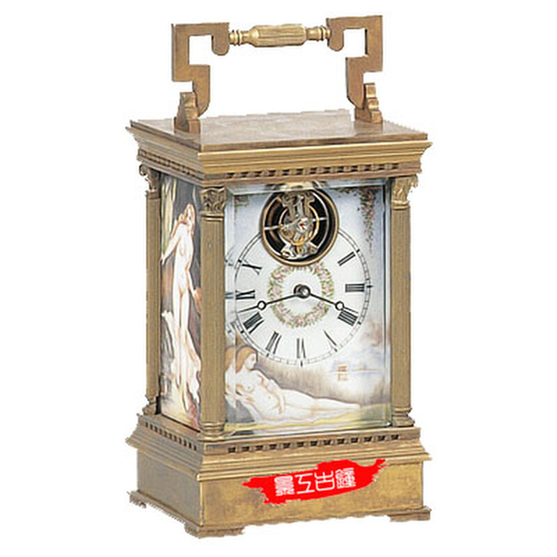 钟表 座钟 台钟 欧式 机械 古典 法国 陀飞轮皮套钟