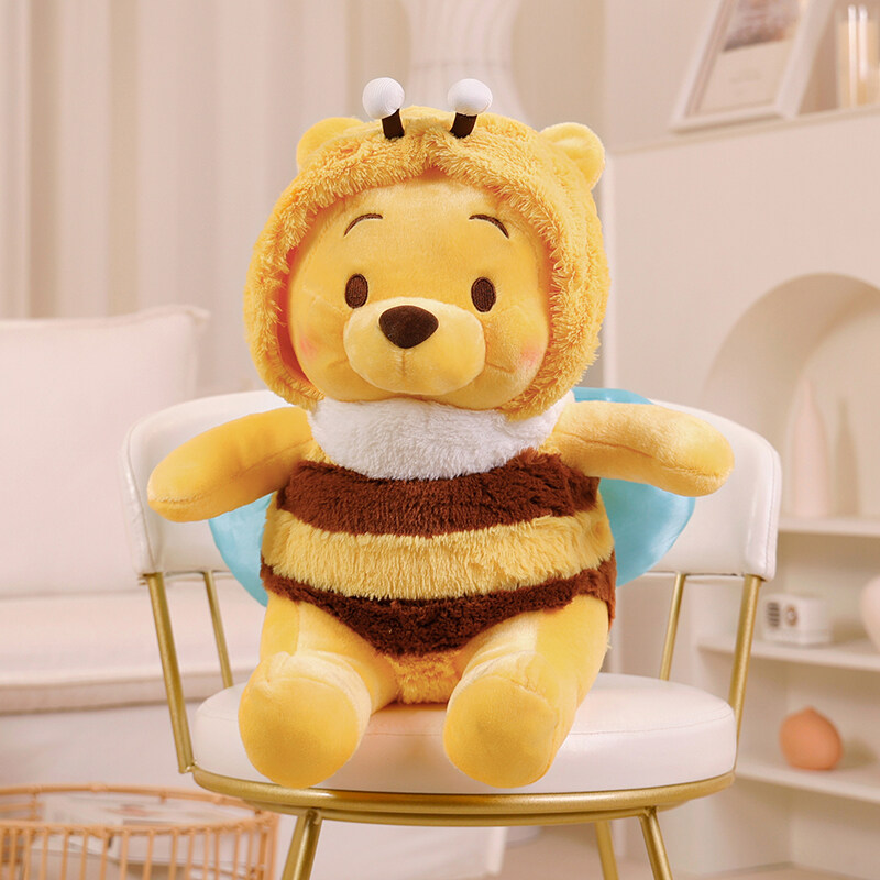 可爱蜜蜂小熊玩偶公仔女生睡觉抱枕儿童安抚娃娃520礼物毛绒玩具