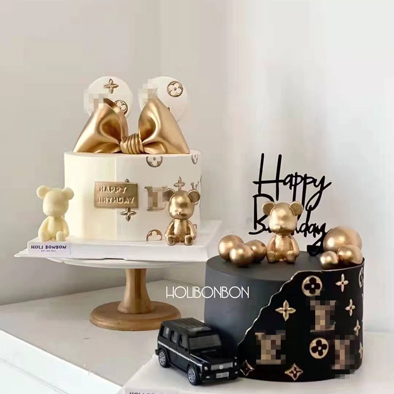 翻糖蛋糕装饰品模具字母压花刻字潮牌模具奢侈品标志LOGO塑料压模