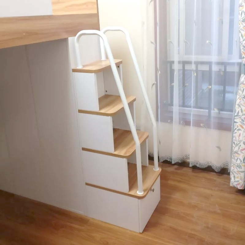 儿童床梯扶手柜子母床上下床配件阶梯柜护栏高低床五金楼梯柜扶手