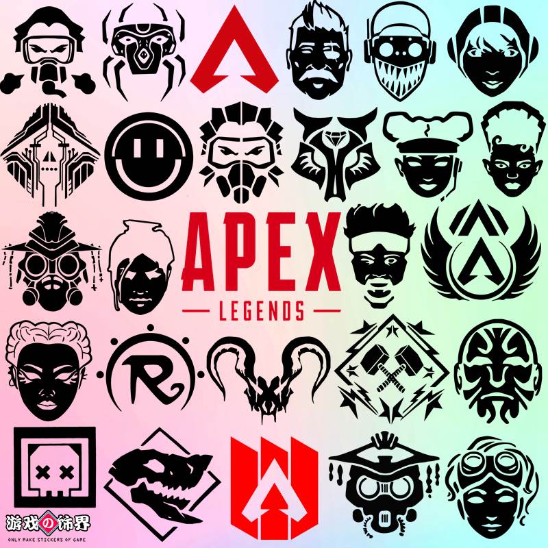 Apex legends 英雄 泰坦降临 PS4/Xbox 徽章汽车电脑镂空防水贴纸