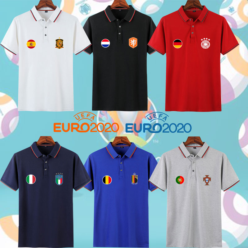 2021欧洲杯polo衫法国德国意大利西班牙葡萄牙英格兰国家队足球服
