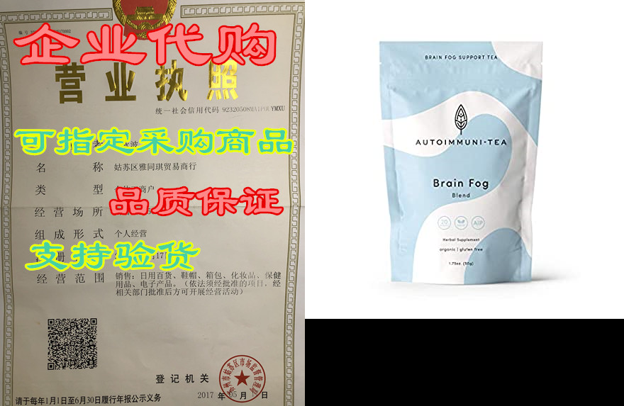 AIP Diet Herbal Tea - Brain Fog Blend for Autoimmune Prot
