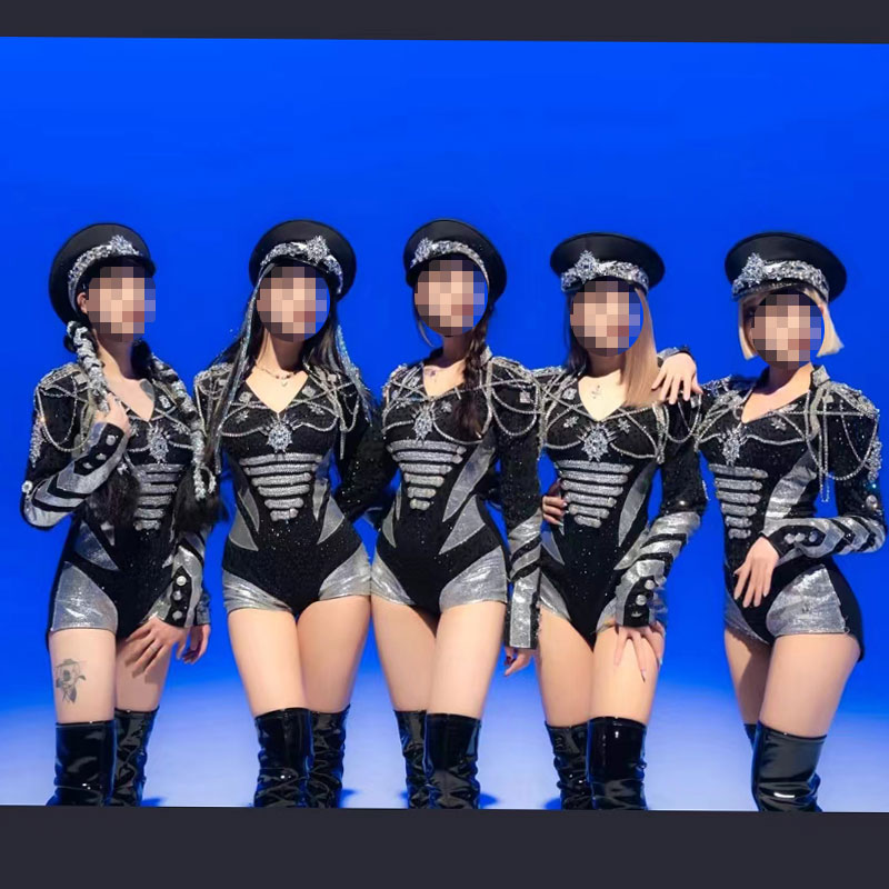 酒吧gogo女团演出服M7同款kpop新款舞蹈队台套装superlady爵士服