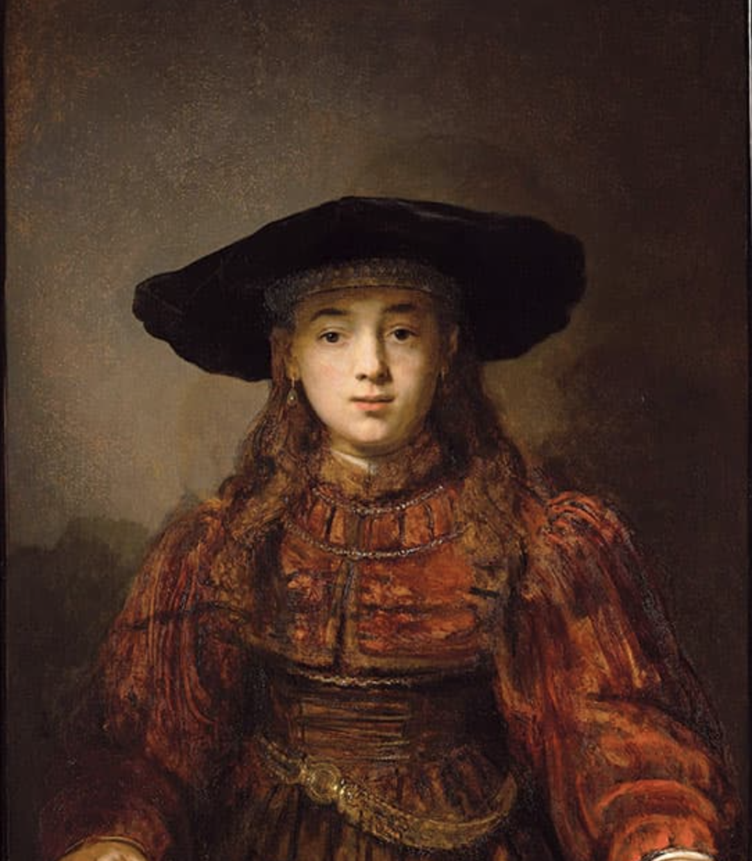 画框中的女孩（犹太新娘）伦勃朗 Rembrandt大图作品2.58 M