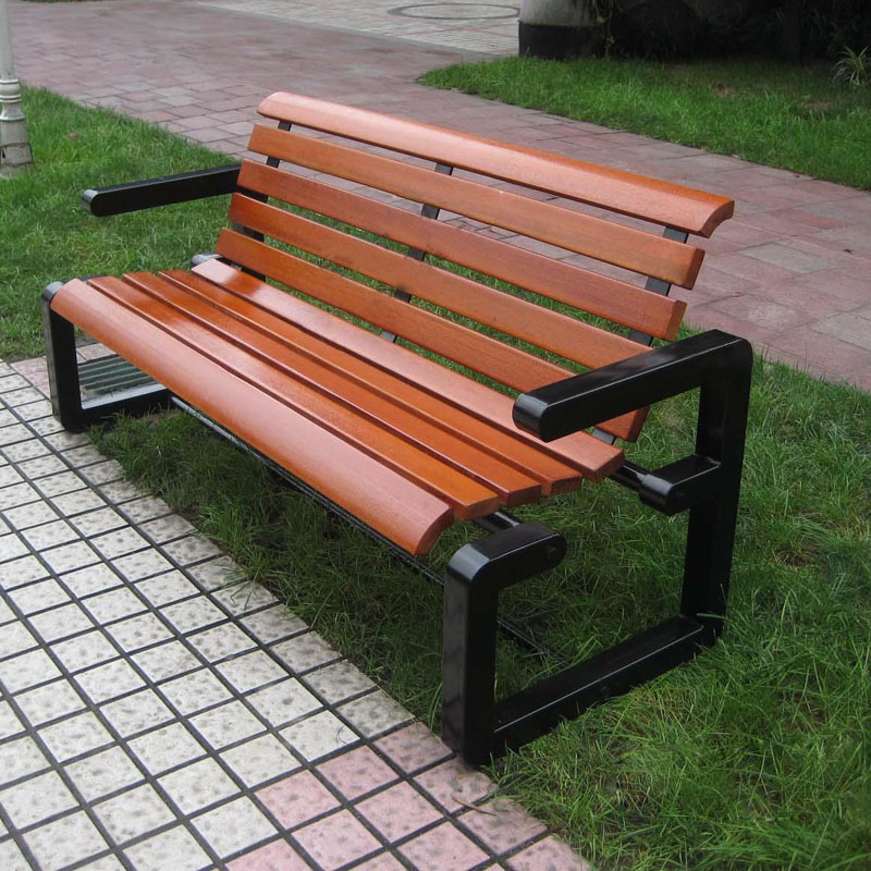 公园椅户外长椅园林休闲椅铁艺公共椅子广场庭院长椅凳子实木座凳