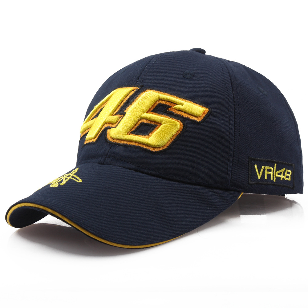 罗西签名VR46号刺绣机车棒球帽子摩托车赛车帽运动鸭舌帽Motogp