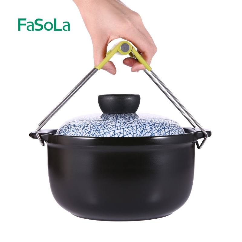 FaSoLa厨房防烫夹碗夹砂锅蒸夹取碗夹盘子夹取盘器不锈钢小工具