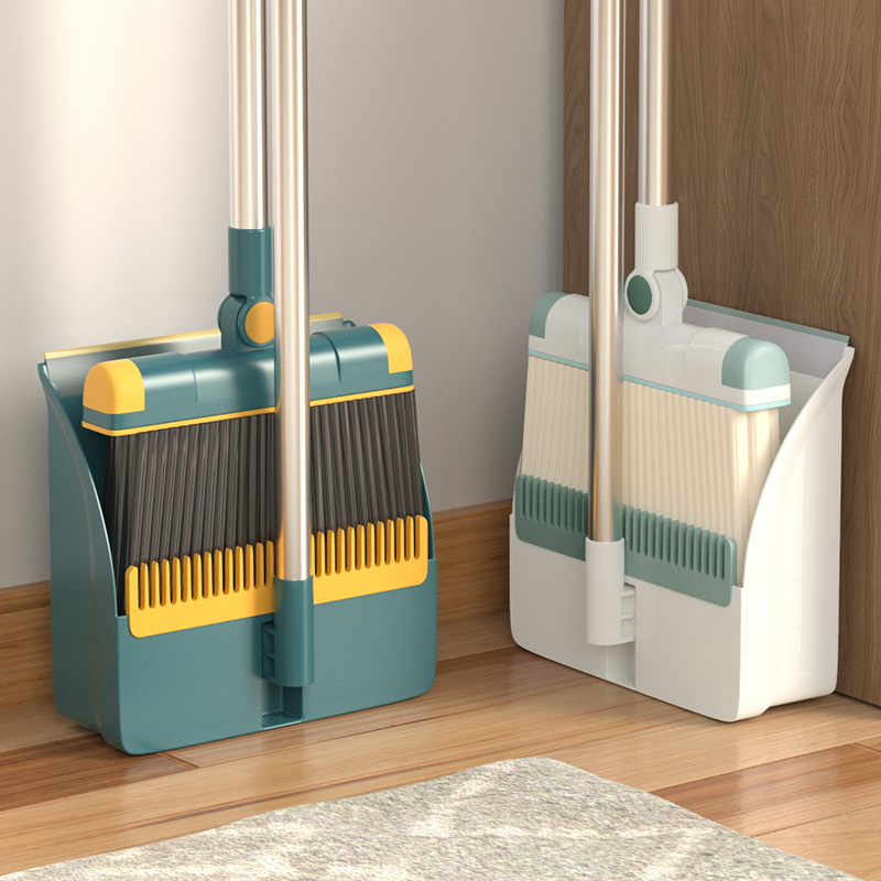 扫把套装簸箕组合家用扫地笤帚扫帚神器垃圾铲卫生间专用不粘头发