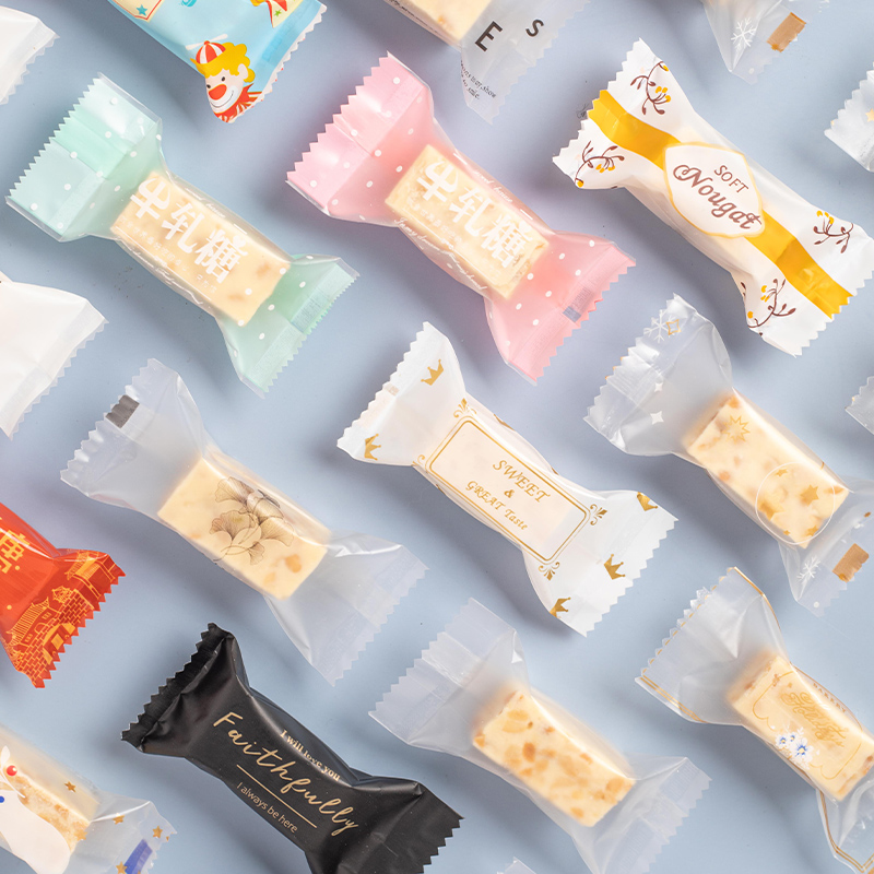 牛轧糖包装袋糖果机封袋子新款创意牛扎糖纸包装纸手工烘焙包装袋